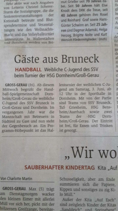 Bruneck zu Gast in Gro&szlig;-Gerau